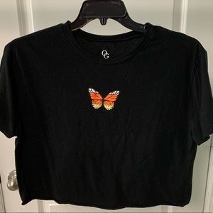 Butterfly crop top